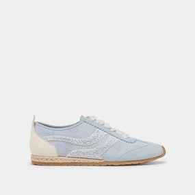 Steady Pace Elastic Lace System DREAM BEAD SNEAKERS BLUE MULTI BURLAP