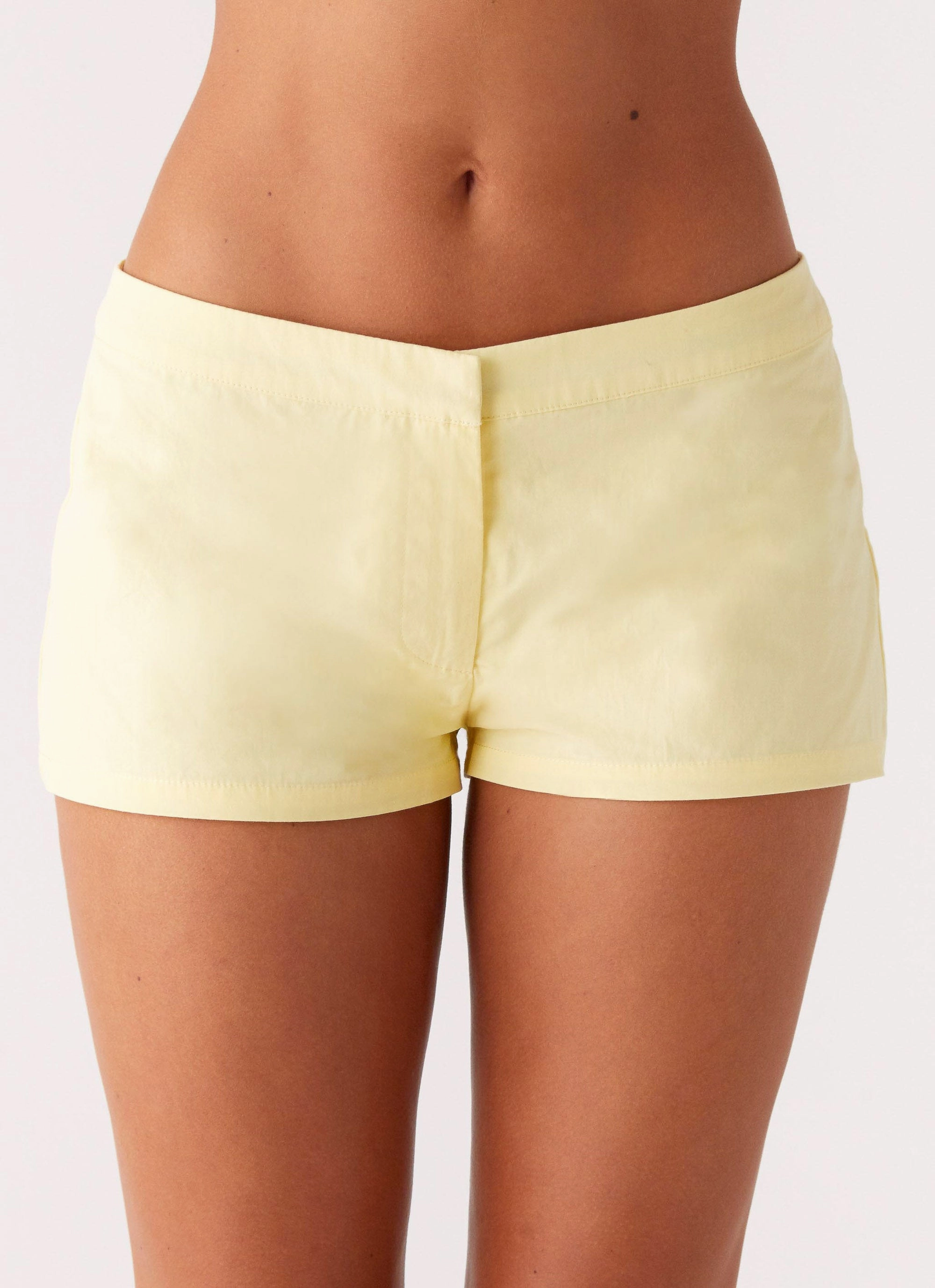Coastline Mini Shorts - Yellow Perfect Comfort
