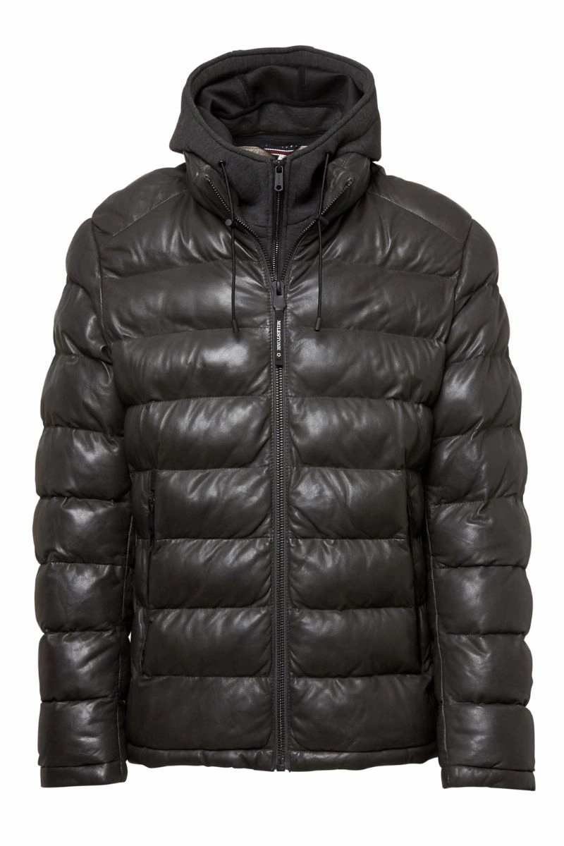 Callisto Leather Bomber Jacket Laser Cut Airflow Vents