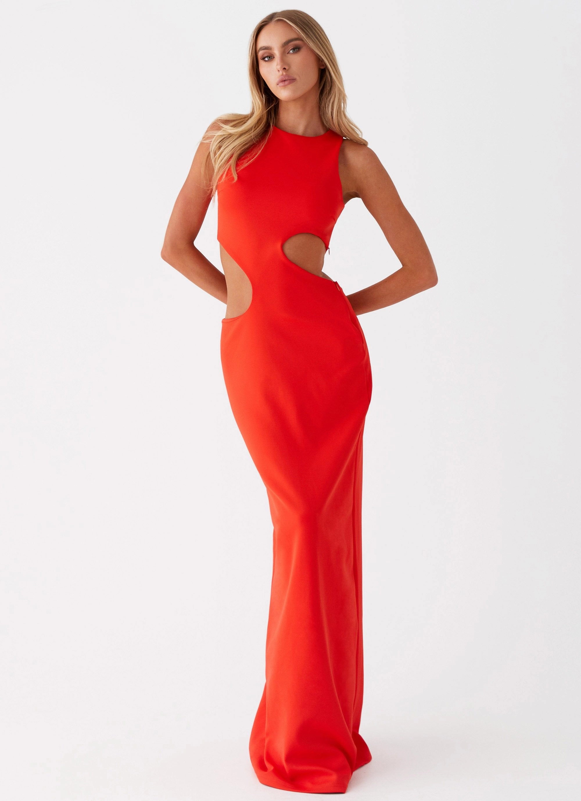Unlined Look Vaeloria Maxi Dress - Red