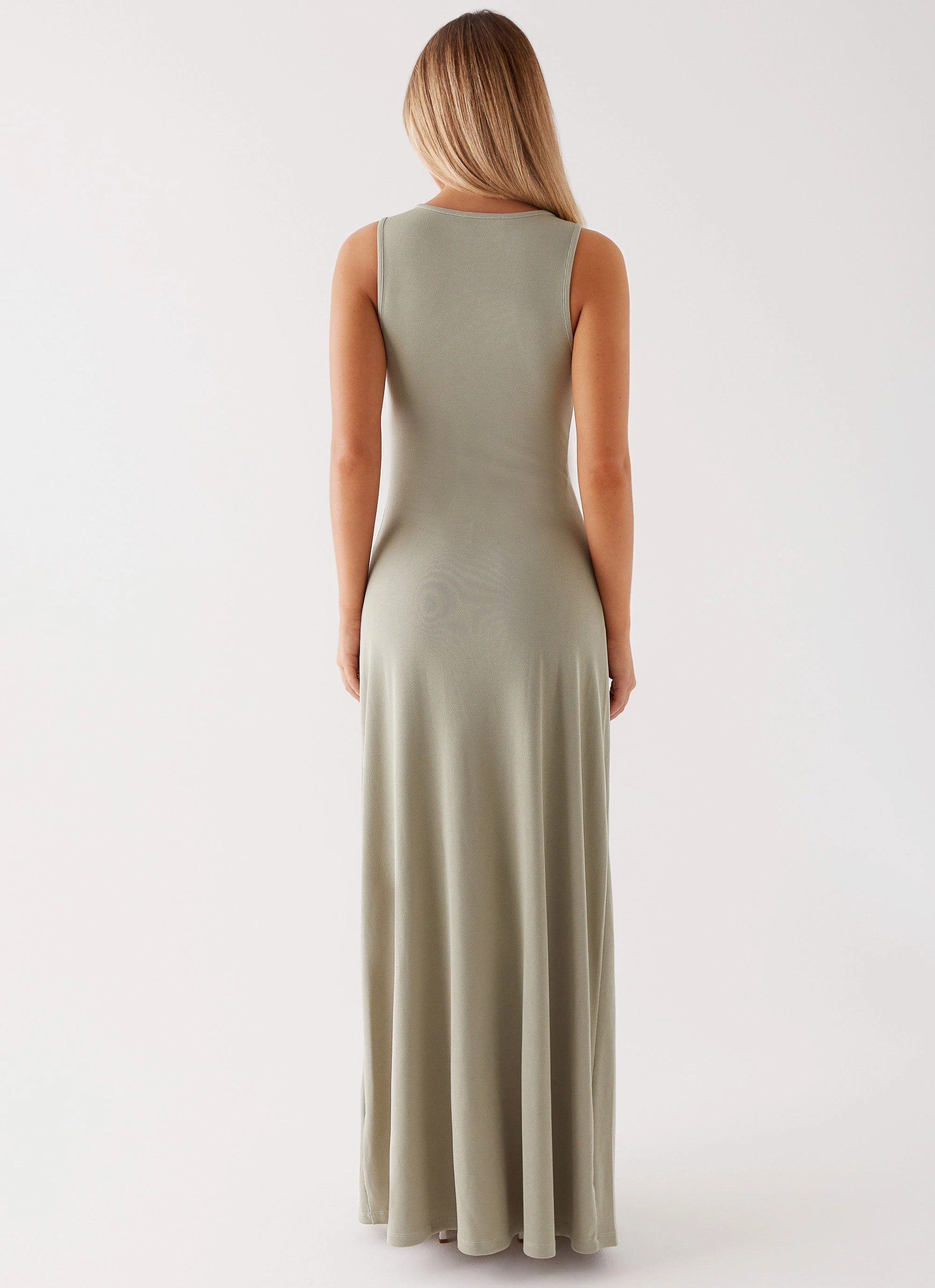 Linen-Blend Valli Maxi Dress - Sage