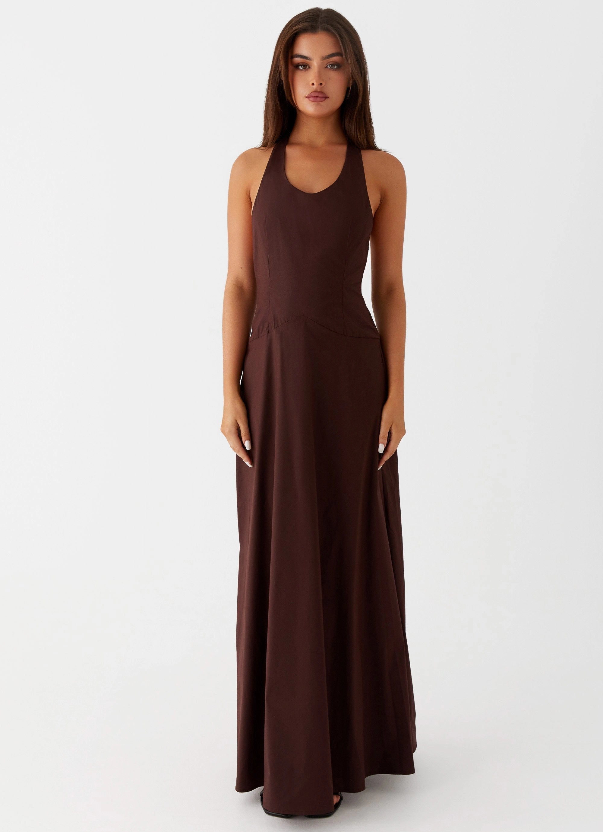 Smart and Chic Vestige Maxi Dress - Chocolate