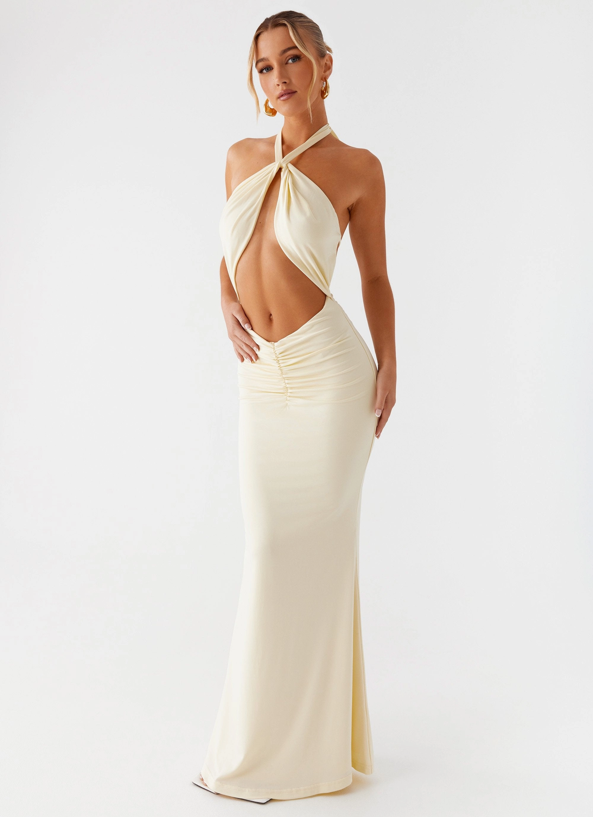 Double Take Maxi Dress - Yellow Polished Tailoring