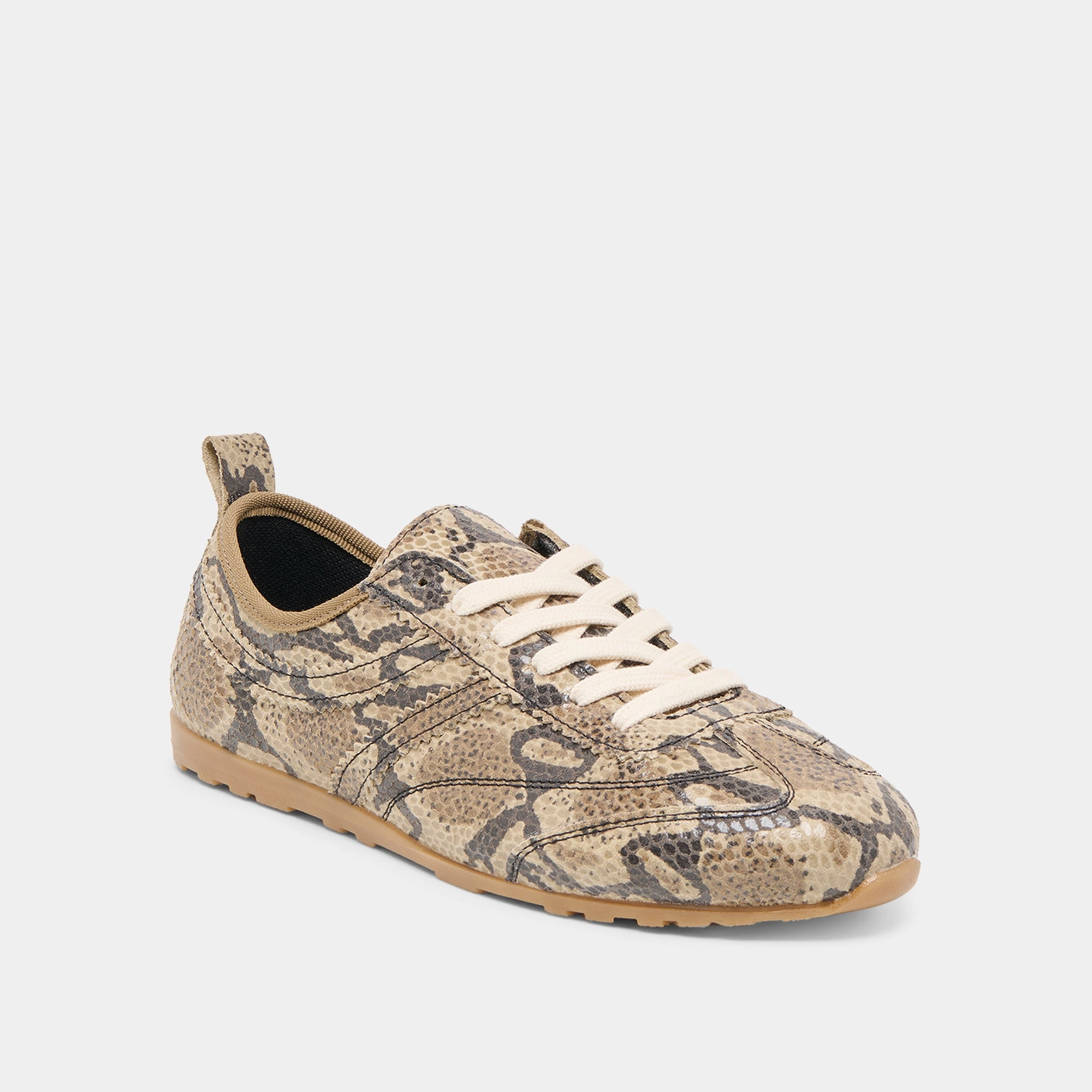 Ergonomic Design VIPER SNEAKERS SNAKE PRINT EMBOSSED LEATHER