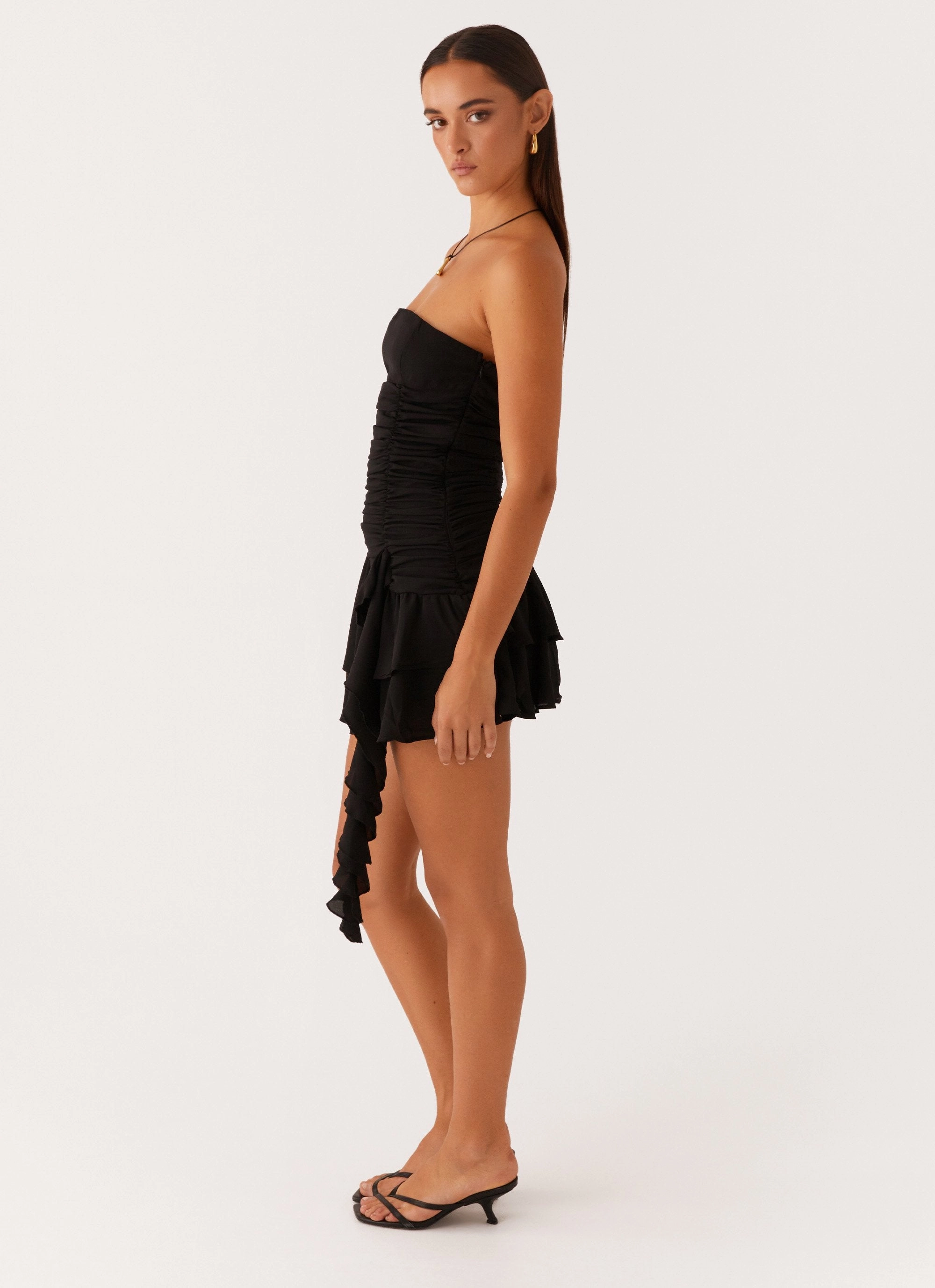 Lounge Ready Viviana Mini Dress - Black