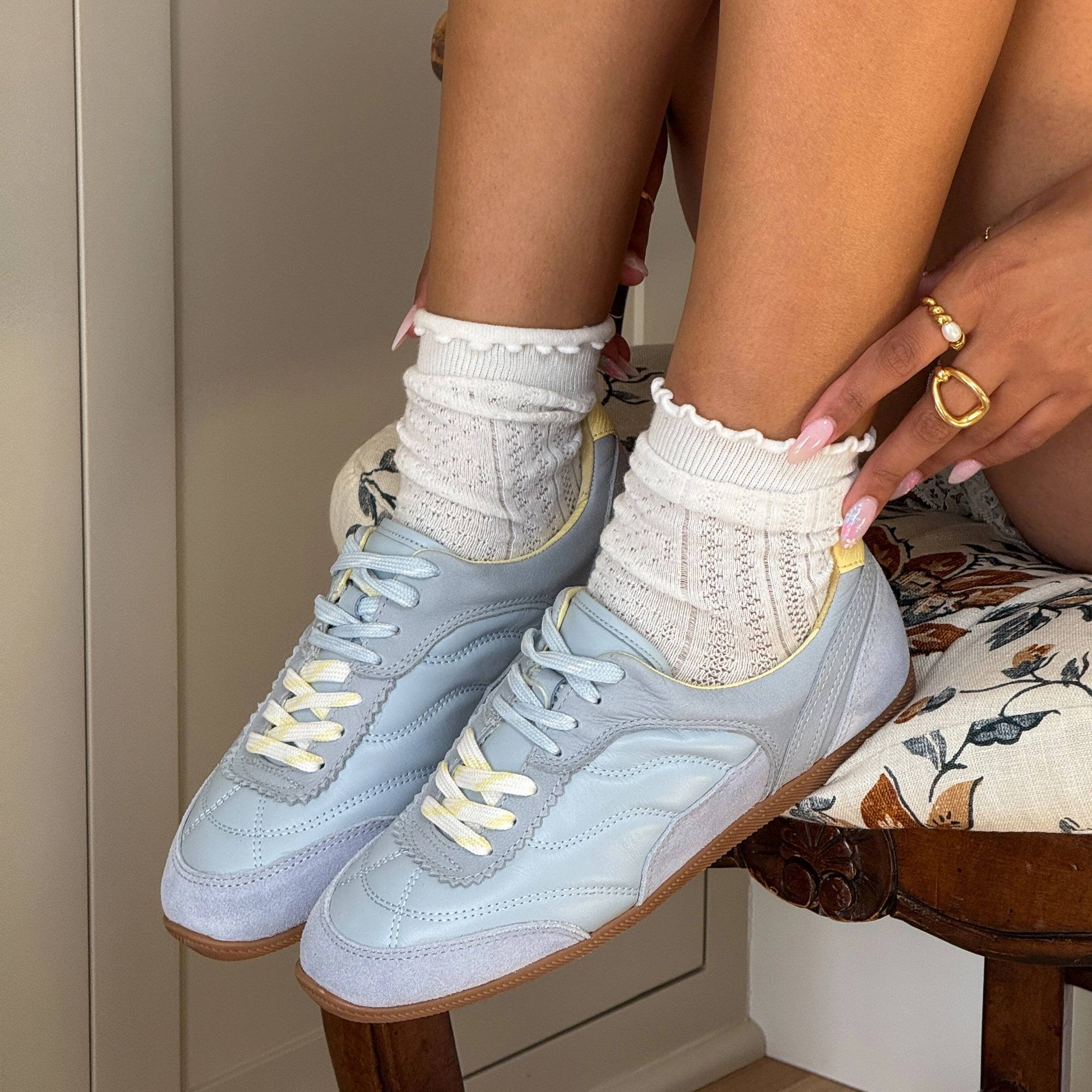 Midsole Cushion Slip Form LAINI SNEAKERS BLUE MULTI LEATHER