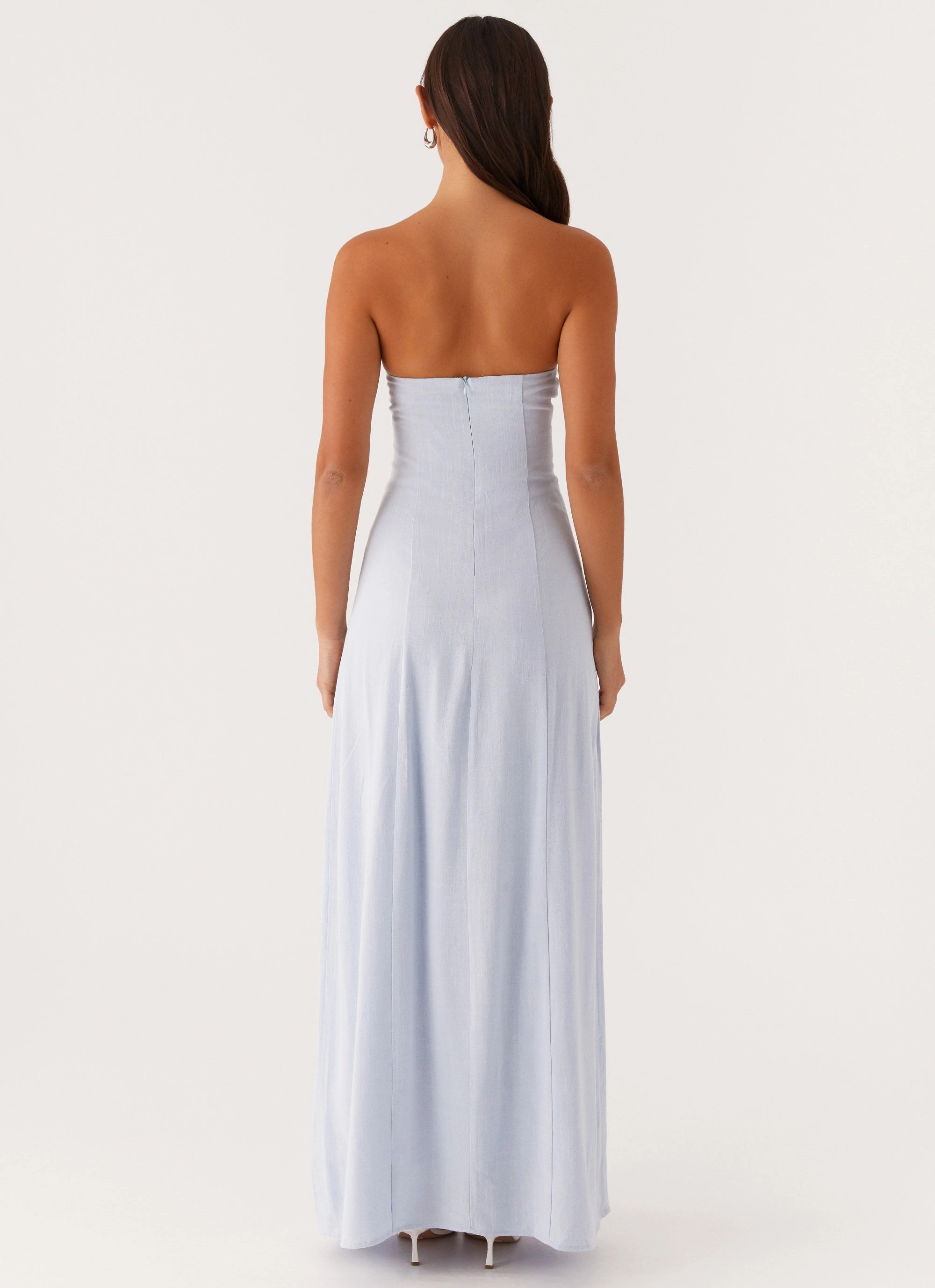 Cool Layers Smart Layer Tayla Linen Maxi Dress - Blue