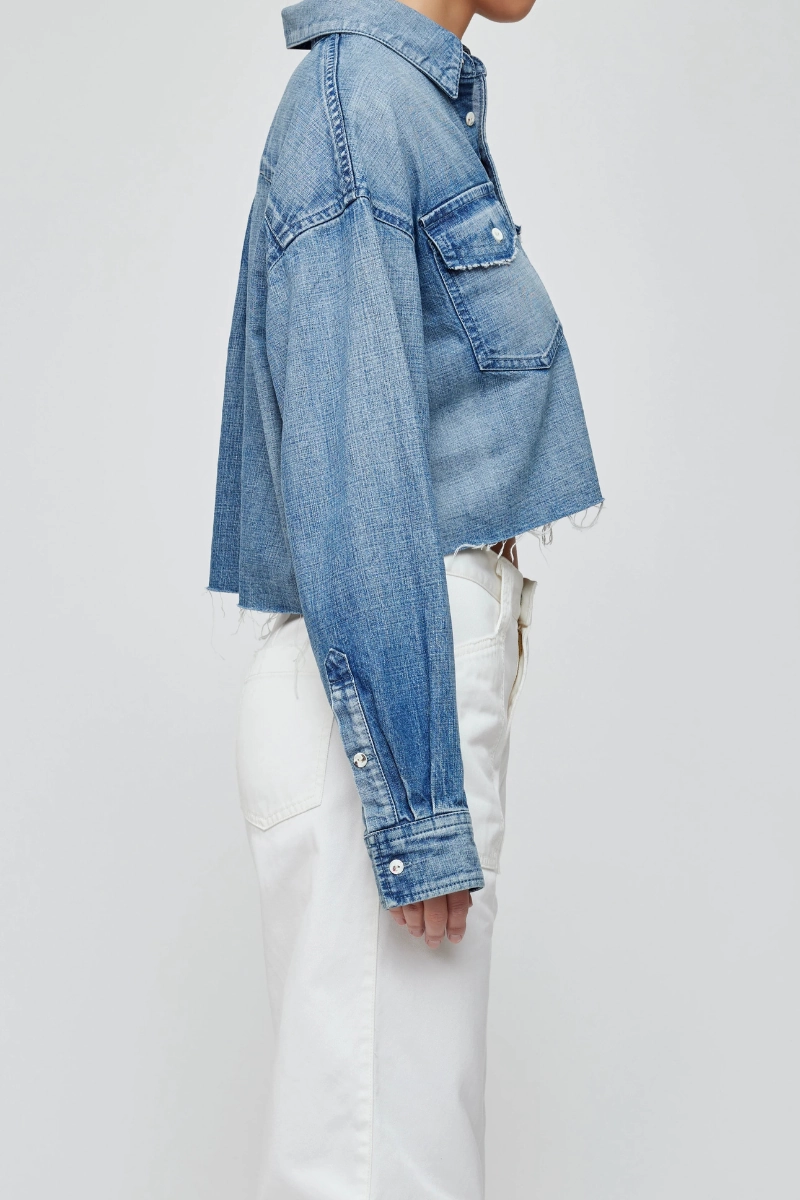 Plus size option Manorhaven Cropped Shirt