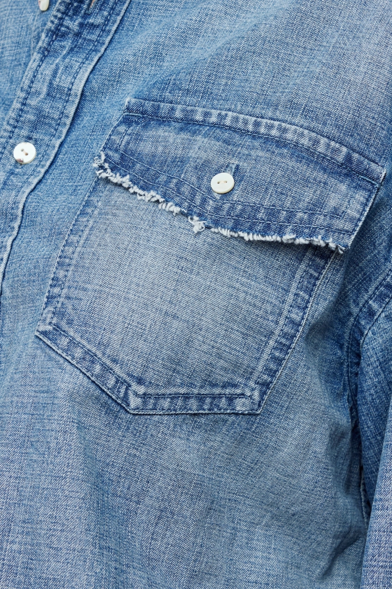 wrinkle free Layering Piece Manorhaven Cropped Shirt