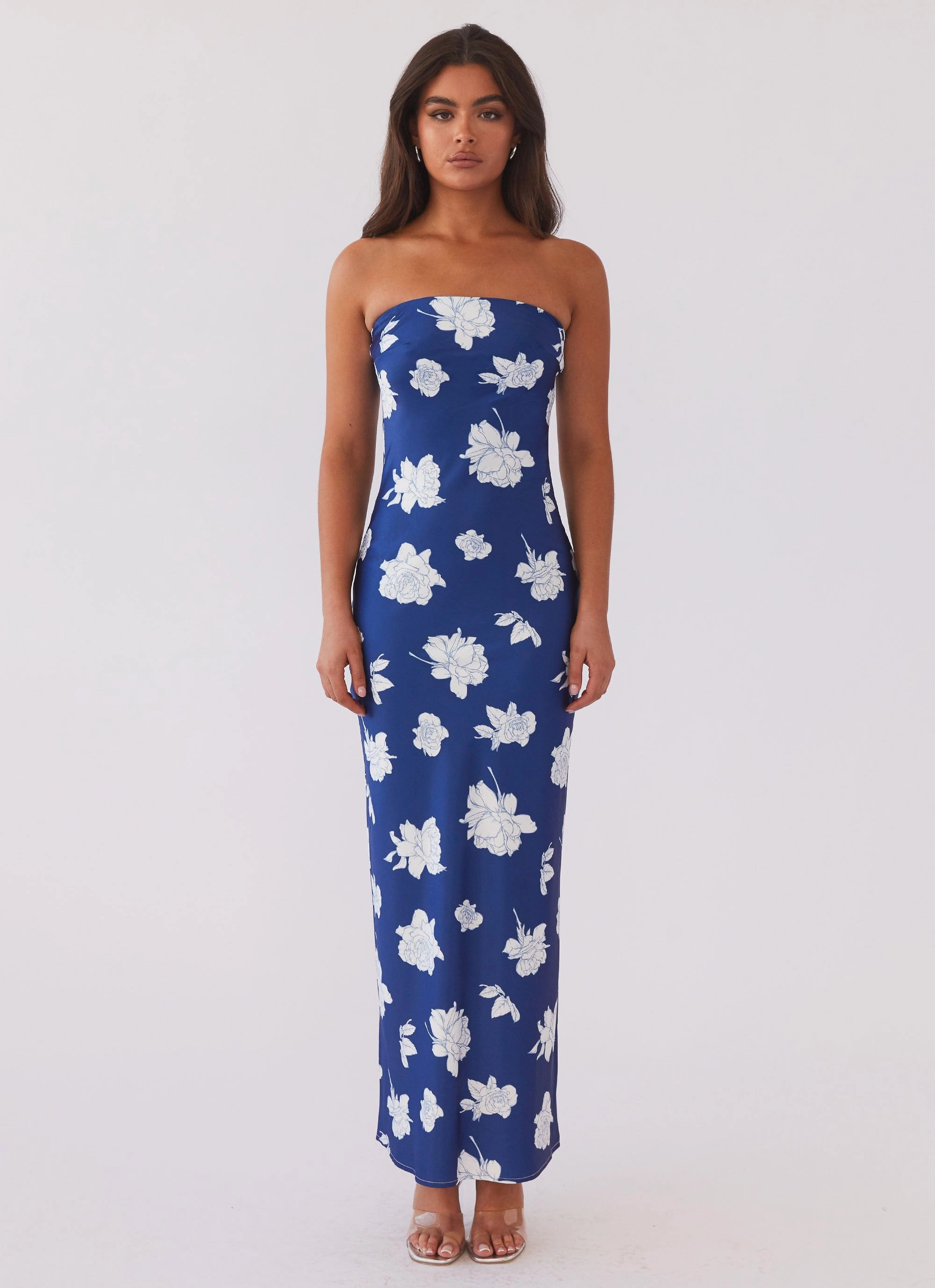 Relaxed Style budget-friendly What I Want Maxi Dress - Navy Flora