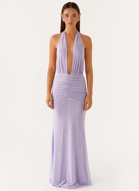 Comfort Waist Fit Places To Be Maxi Dress - Lilac