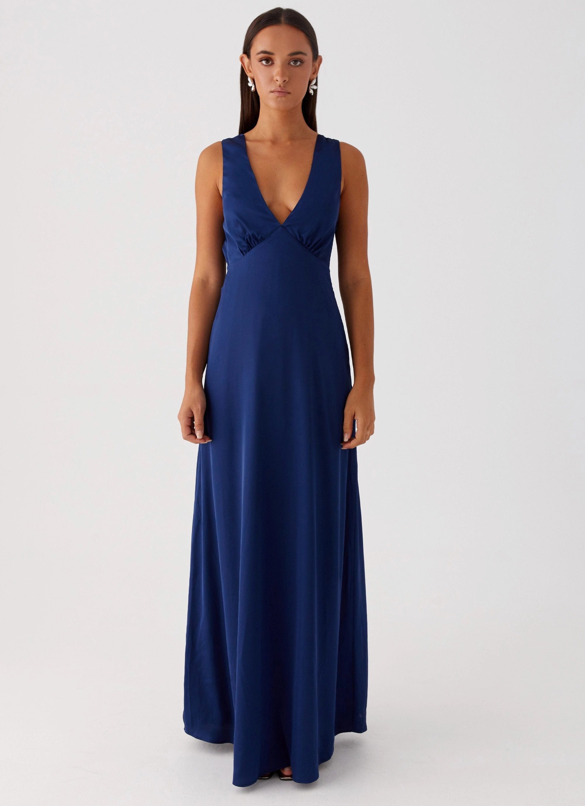 Winnie Cowl Back Maxi Dress - Navy Lounge Mode All Time Fit