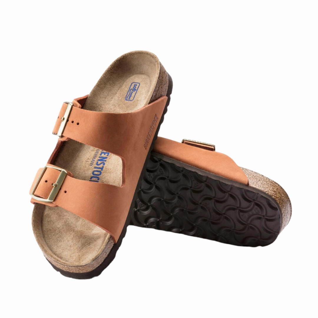 Women's Arizona Soft Footbed (Nubuck Leather) - Pecan Airy Feeling Coastal Trip