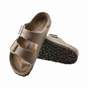 Women's Arizona Soft Footbed (Oiled Leather) - Tobacco Brown Comfy Open-toe Shoes