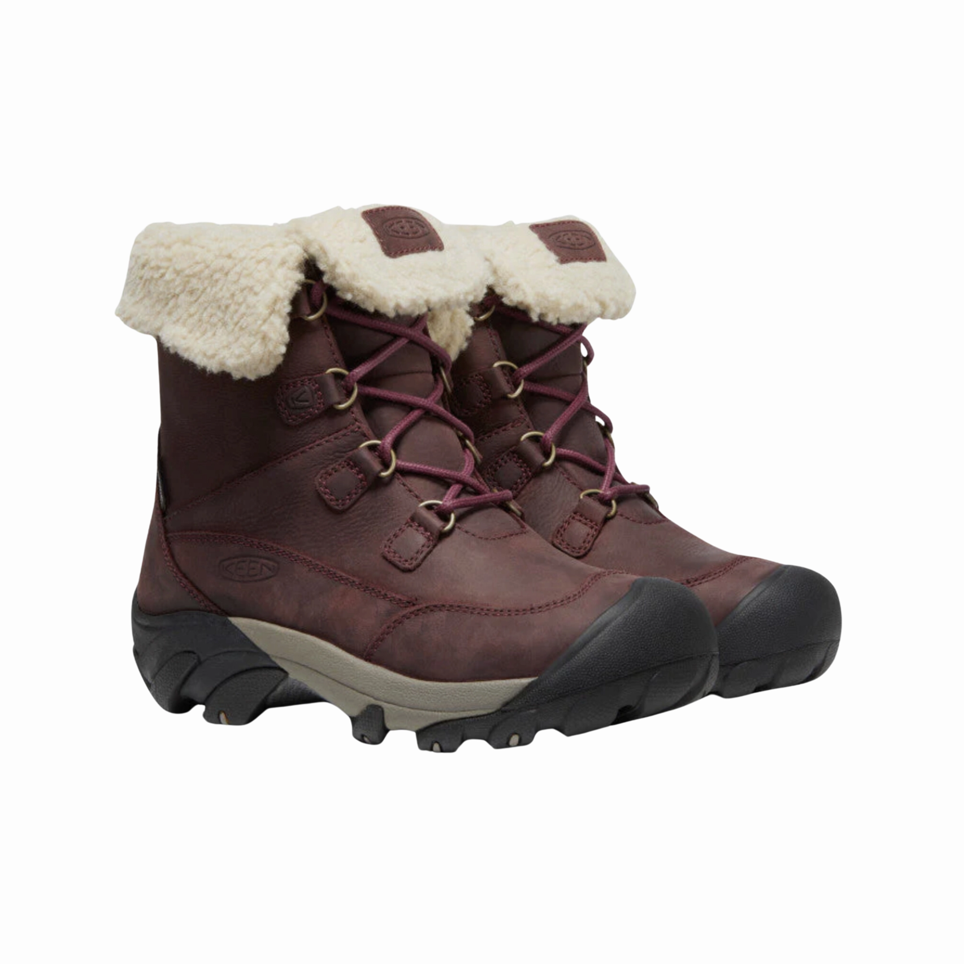 Women's Betty Waterproof Short Boot - Burgundy/Brindle (Regular Width) Ergonomic Fit Flexible Frame Rural Traveler