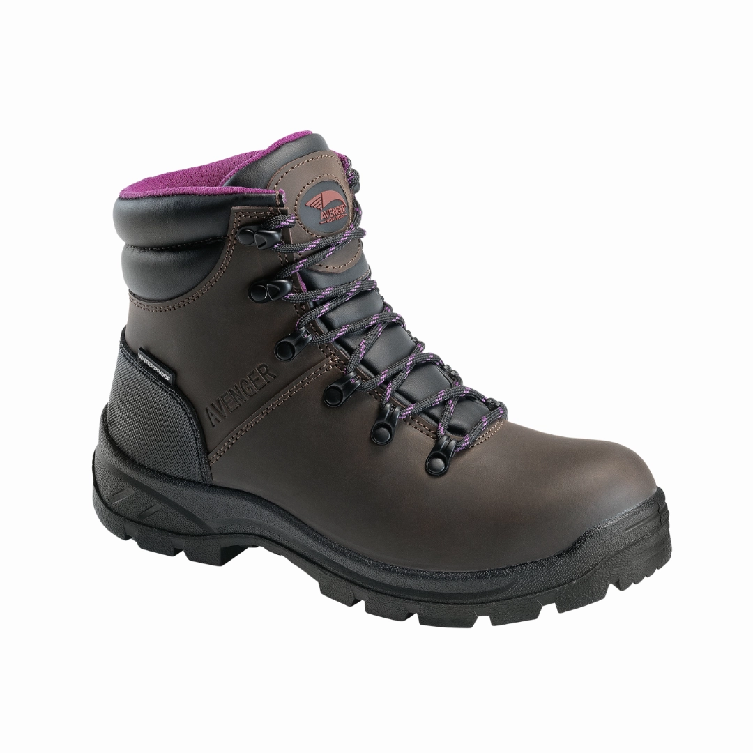 Women's Builder (Steel Toe) Boot - Brown (D Width) Anti   Odor