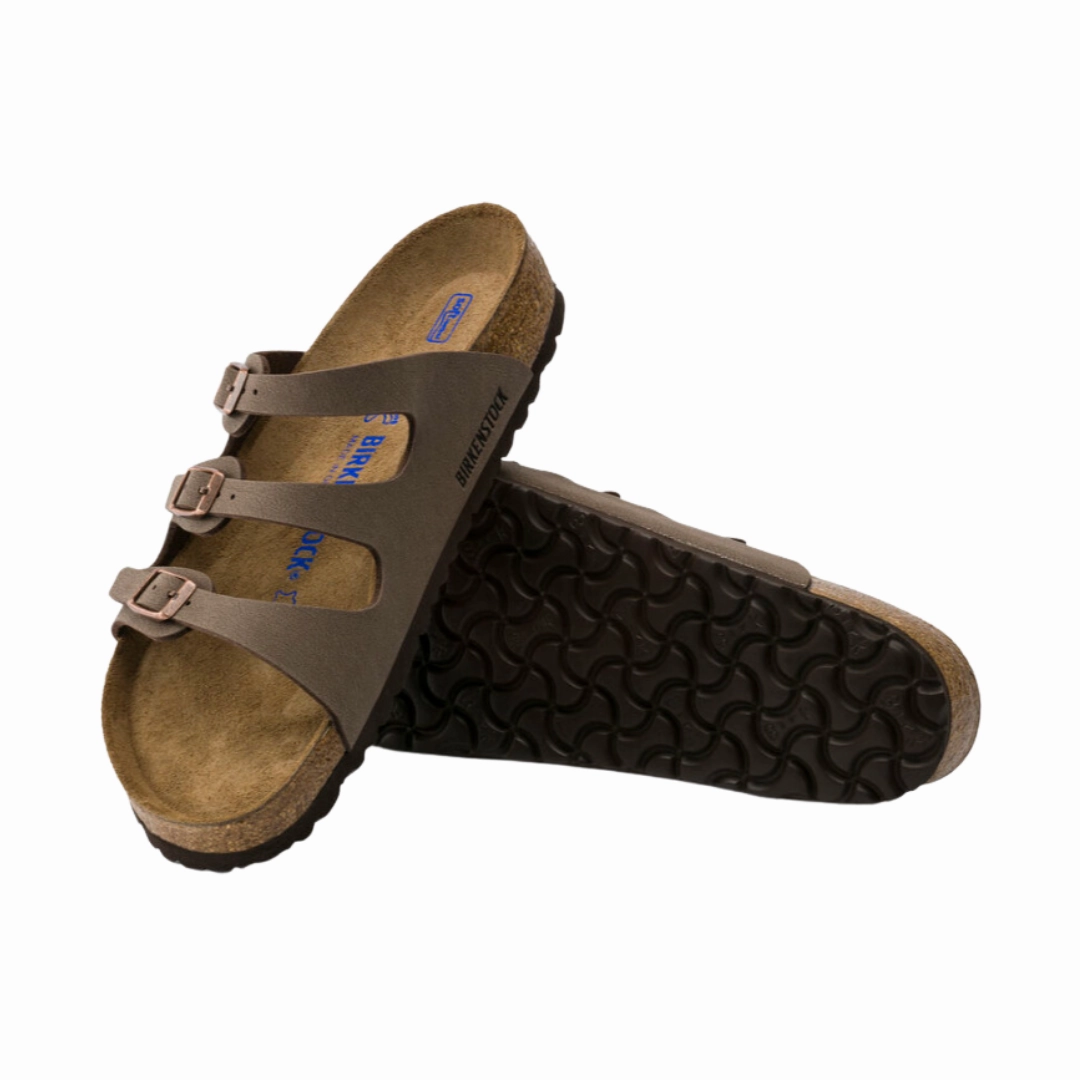Women's Florida Soft Footbed (Birkibuc) - Mocha Quick Dry Lining Sporty Flip-flops