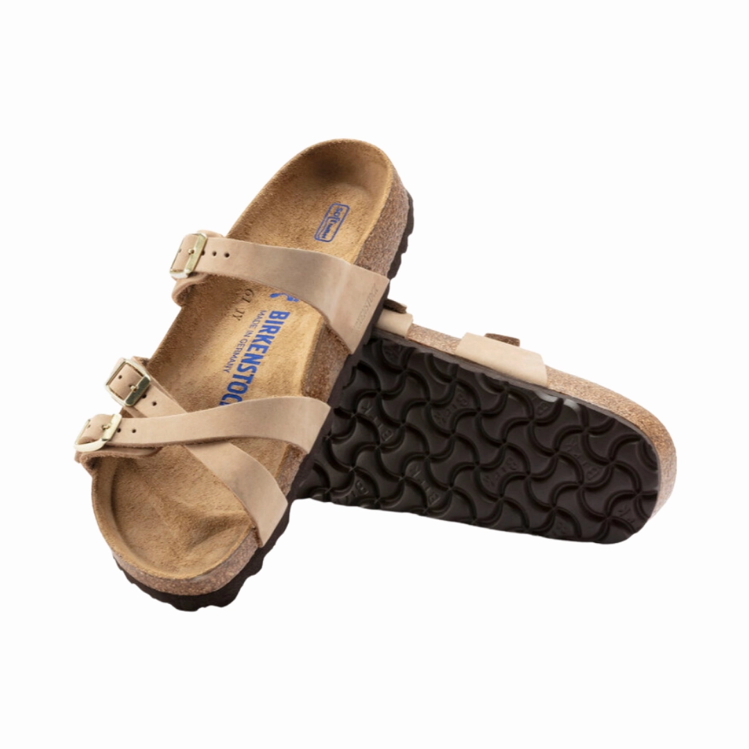 Women's Franca Soft Footbed (Nubuck Leather) - Sandcastle Sustainable Sourcing Sandal Refills