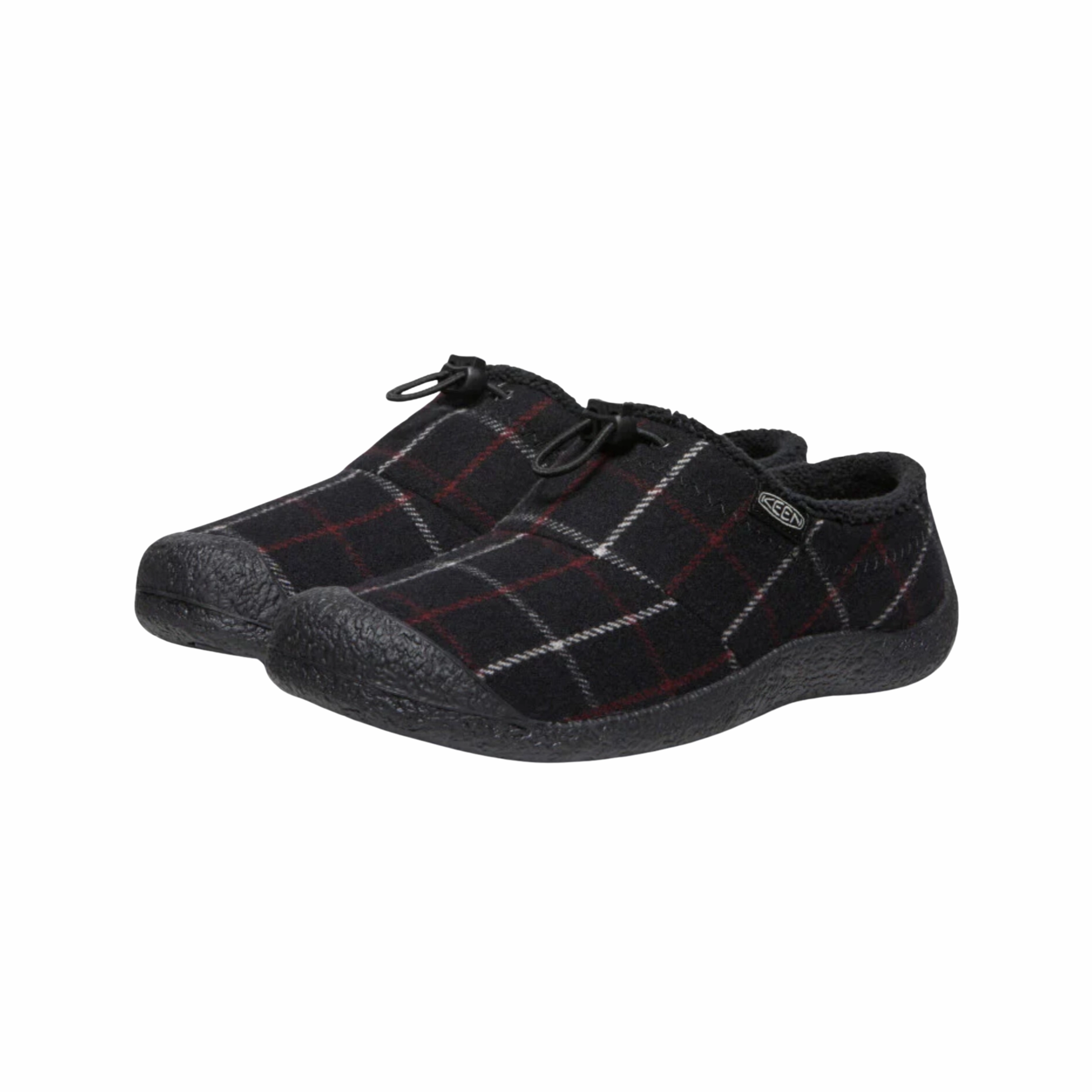 Effortless Step Oasis Run Women's Howser III Slide - Black Plaid (Regular Width)