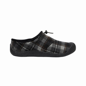 No Effort Show Time Women's Howser III Slide - Black Plaid/Steel Grey (Regular Width)