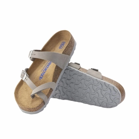 hollow design Women's Mayari Soft Footbed (Nubuck Leather) - Dove Gray