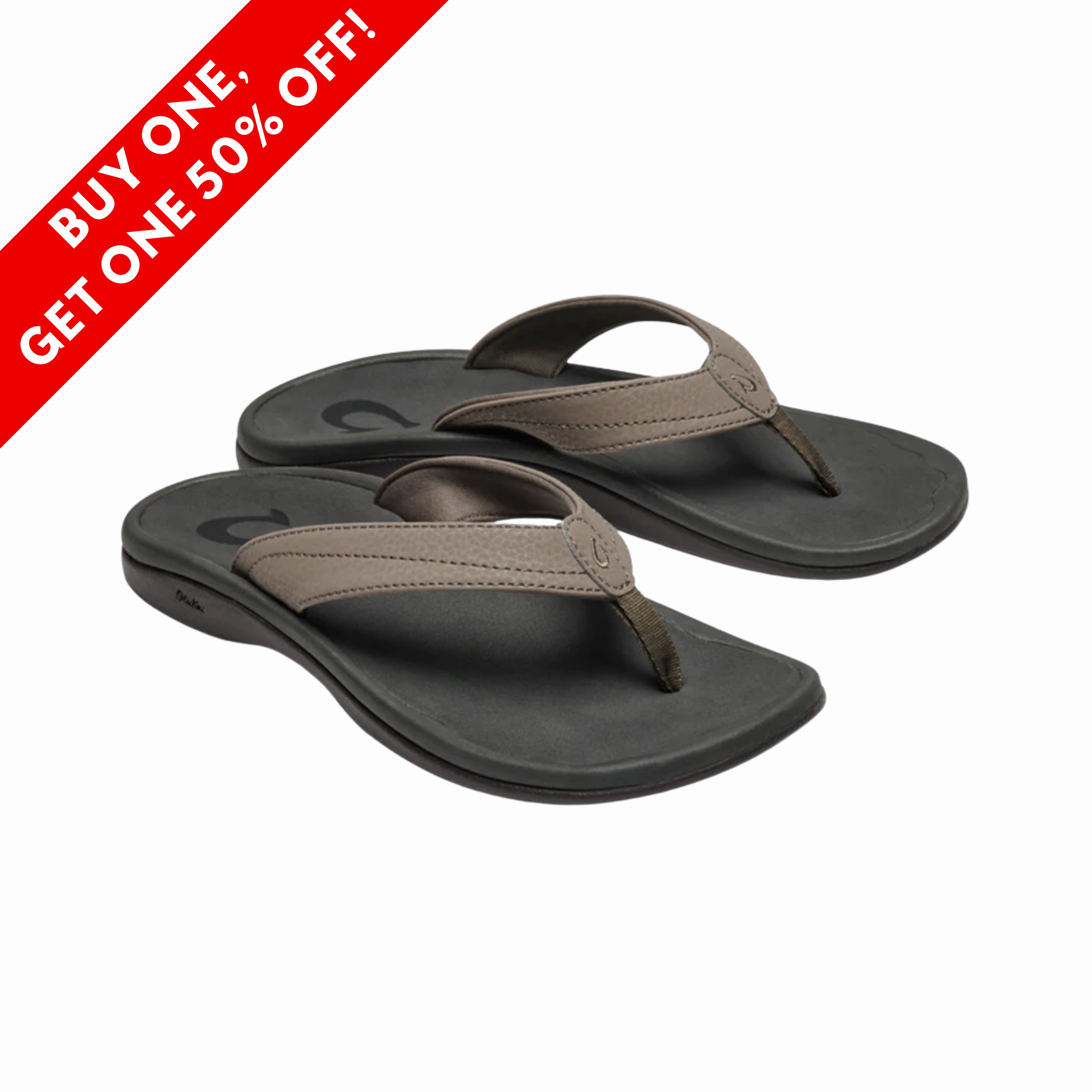 Shock Absorption Technology Adjustable Heel Strap Women's Ohana - Warm Taupe/Island Salt (Regular Width)