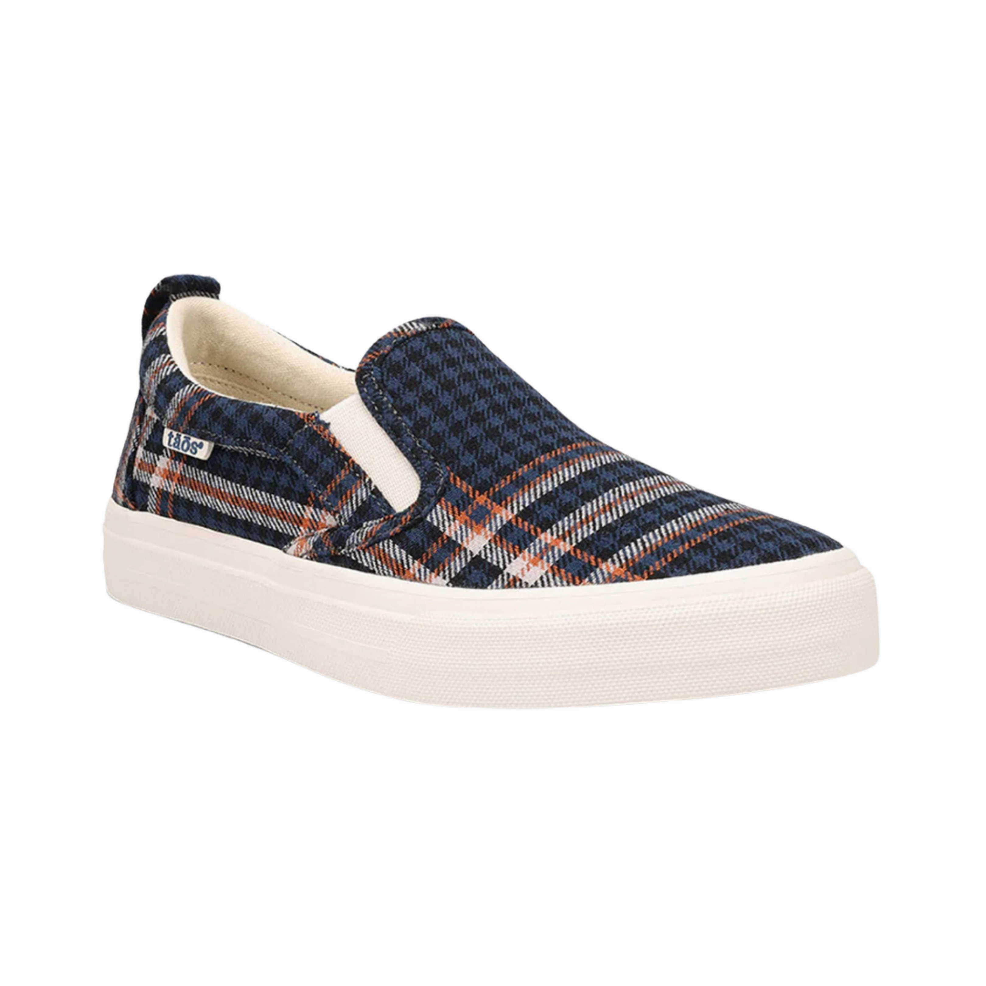 subtle style Women's Rubber Soul - Blue Plaid (Regular Width)