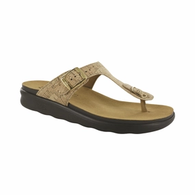 Women's Sanibel Sandal - Golden Cork (Regular Width) Urban Go Sandal Storage