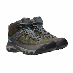 Women's Targhee III Mid Boot - Magnet/Atlantic Blue (Wide Width) Dry Trail Long Distance Boots
