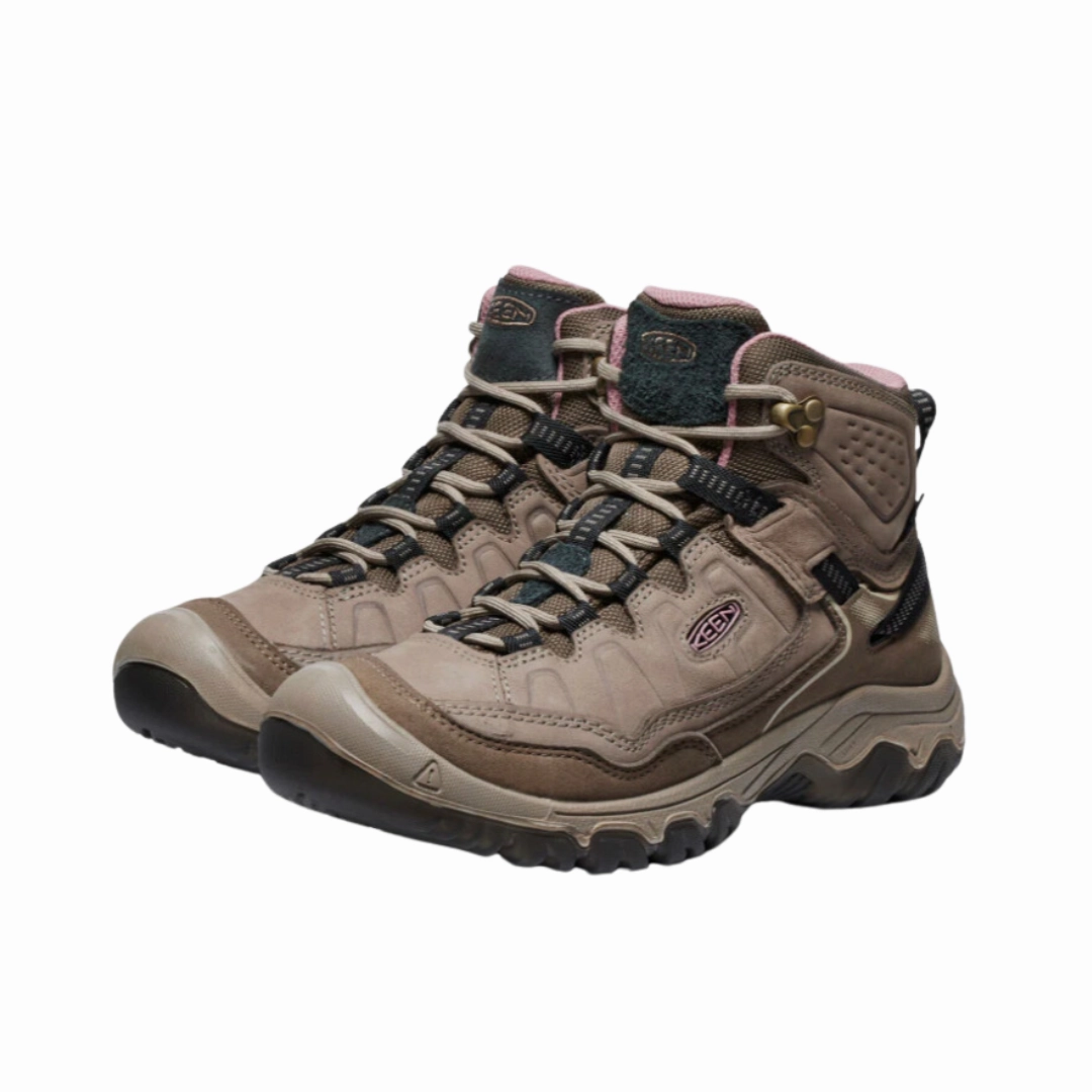 Off Road Women's Targhee IV Mid WP - Brindle/Nostalgia Rose (Regular Width)