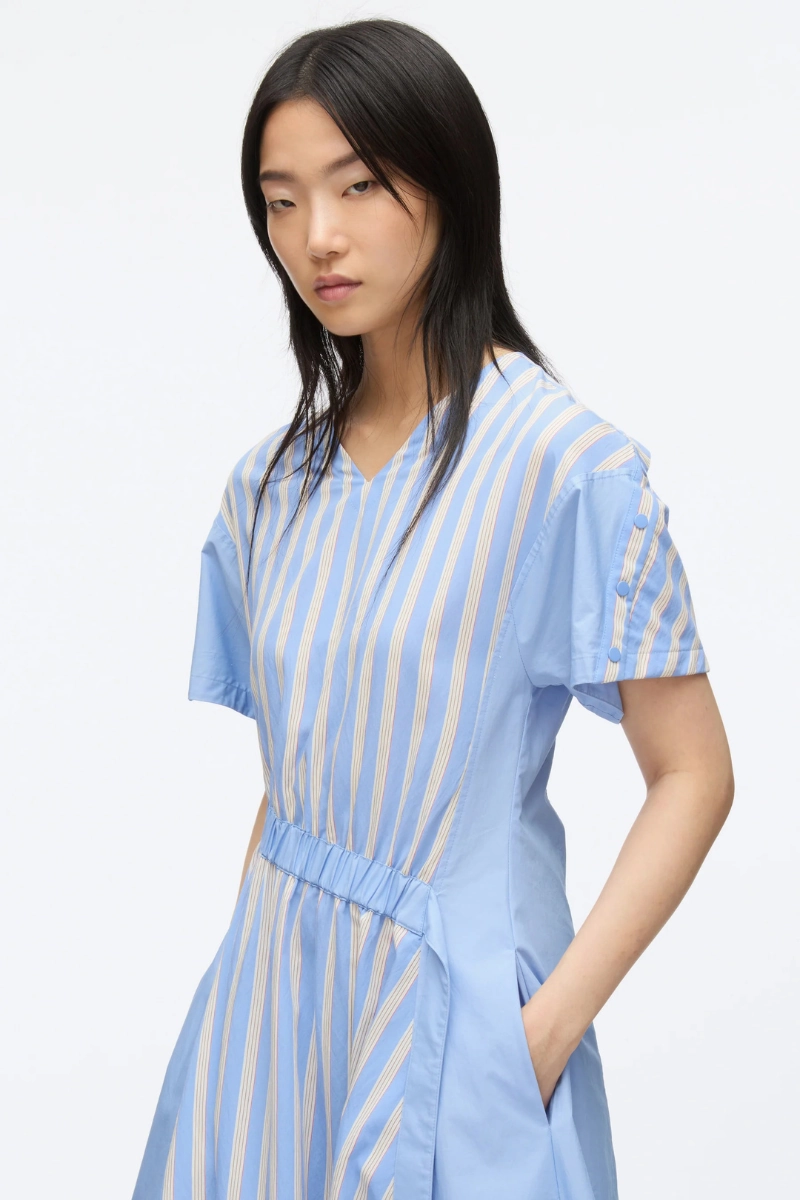 ConvertibleNeckline Perfect Design V-Neck Dress