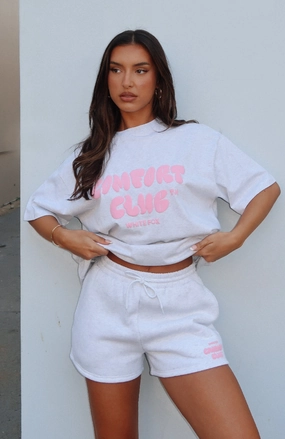 Comfort Club Lounge Shorts Mist Clean Mood Roomy Waist