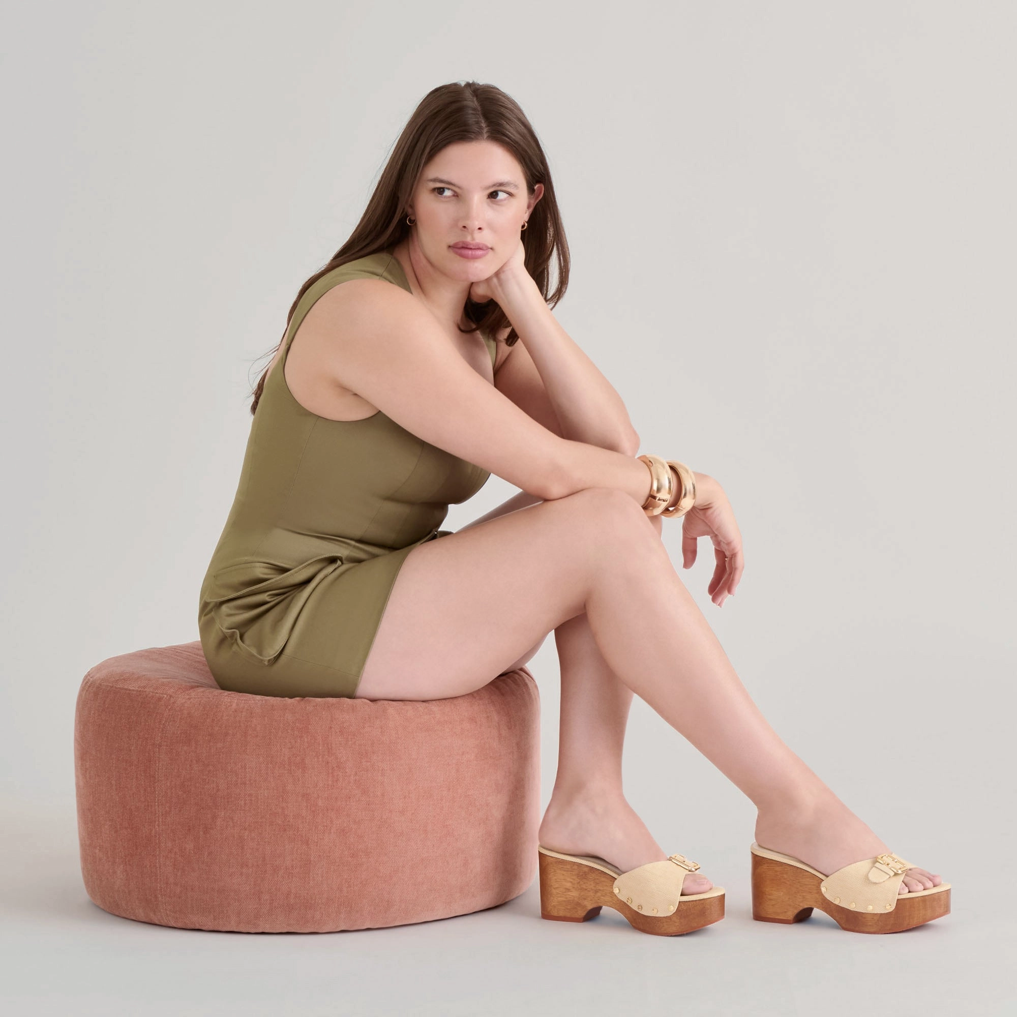 Timeless Wear YALAH HEELS LT NATURAL RAFFIA