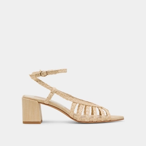 Classic Lady YASMIN HEELS NATURAL RAFFIA