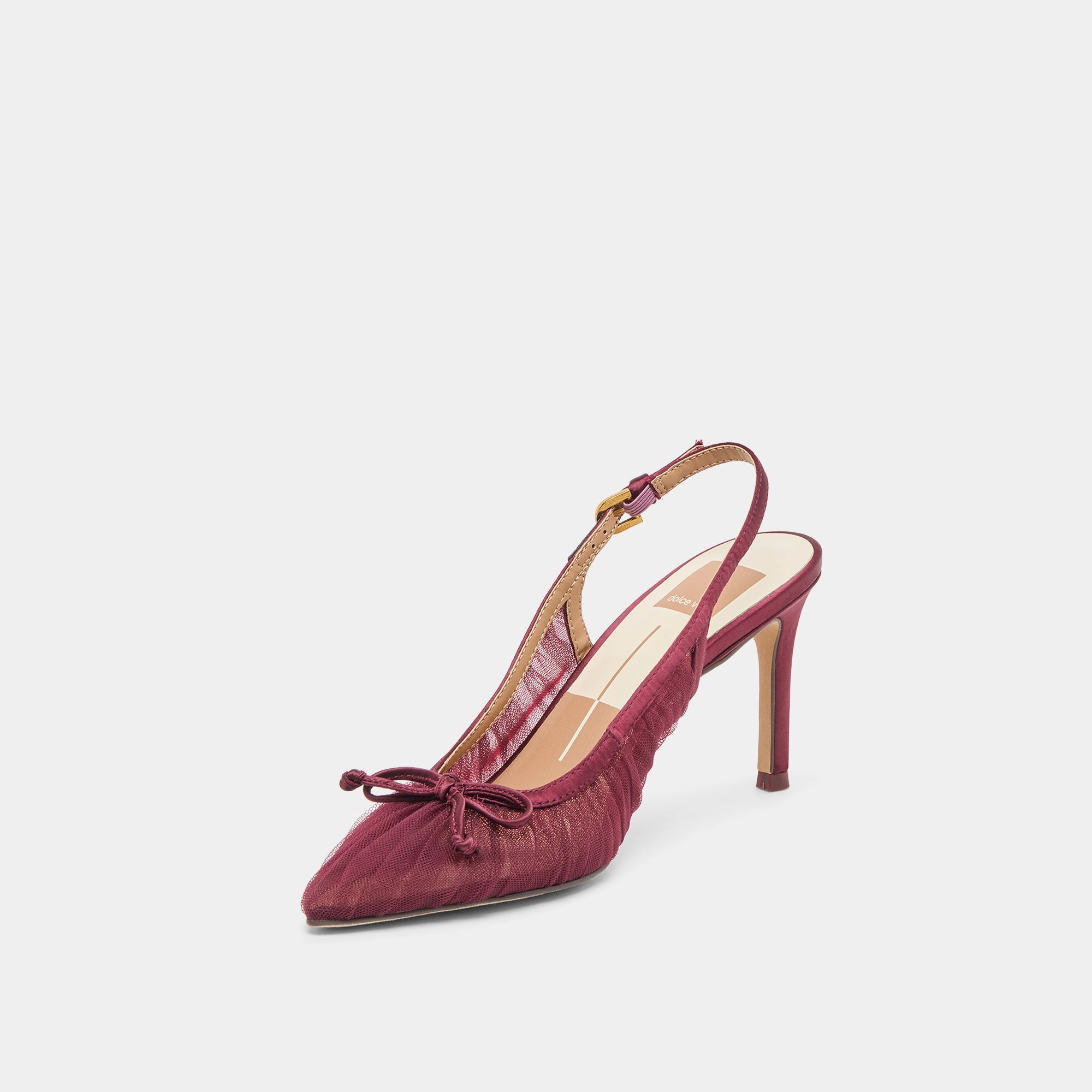 Luxury Feel YELA HEELS CRANBERRY TULLE