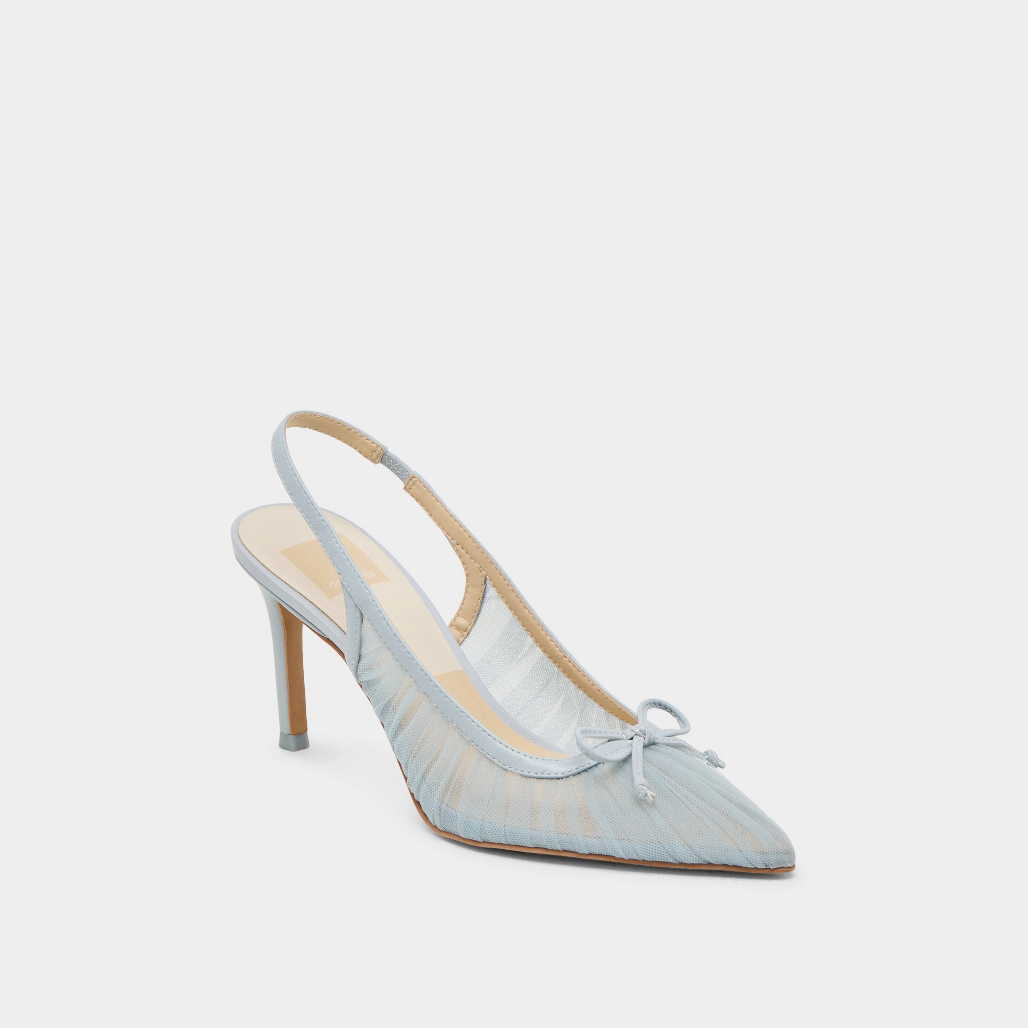Italian Glow YELA HEELS LIGHT BLUE TULLE
