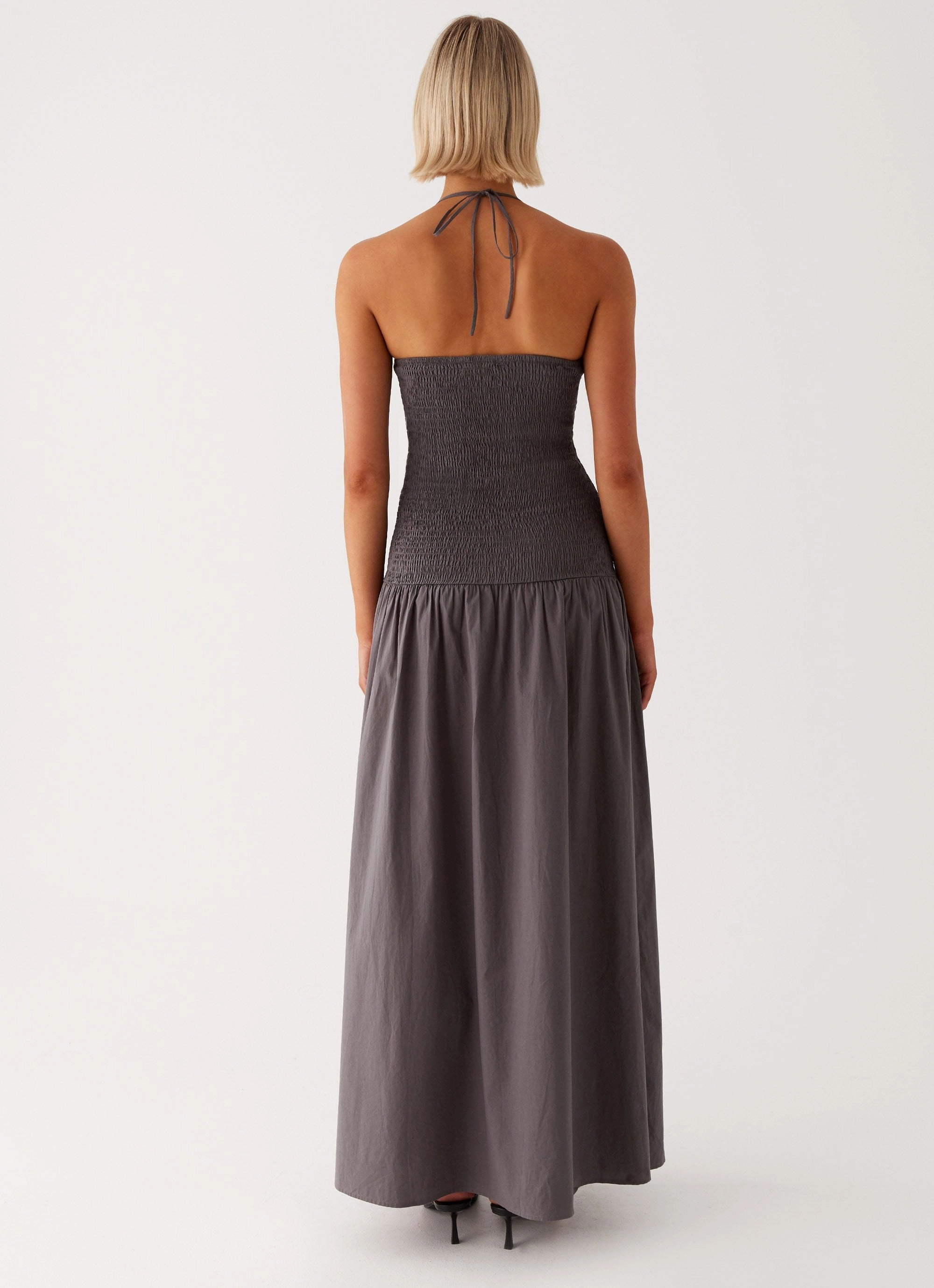 Grace Flow Evening Ready Zahra Maxi Dress - Charcoal