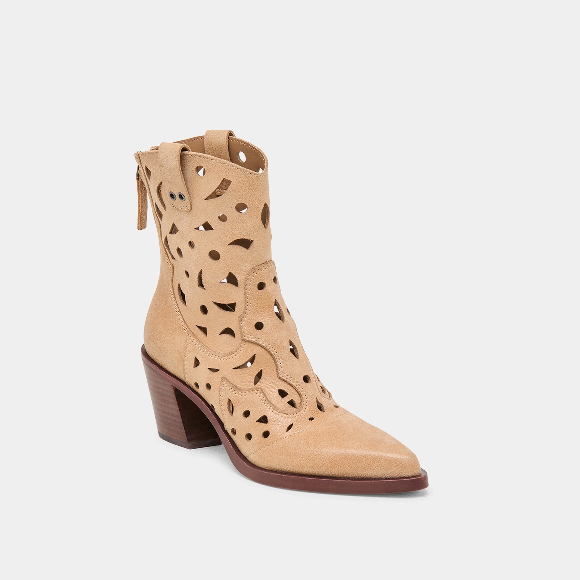 ZENOBI BOOTIES CAMEL DISTRESSED LEATHER sweat-wicking Thermal Core Nature Lover