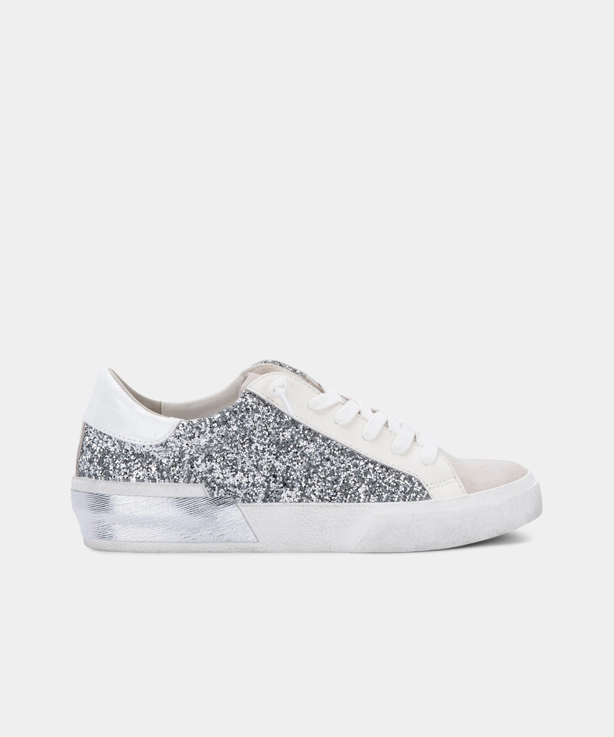ZINA SNEAKERS SILVER GLITTER Thermal Regulating Insole