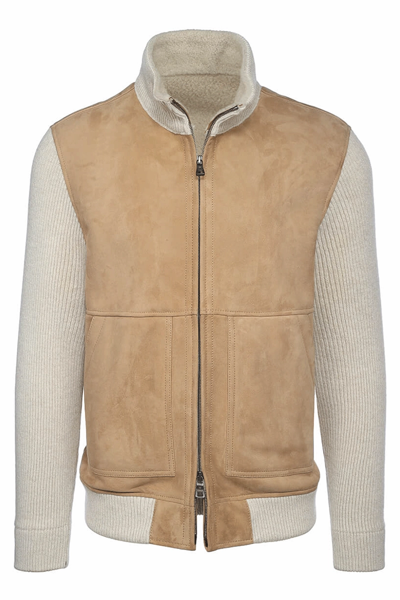 Zip Knit Bomber Jacket Moisture Wicking Layer