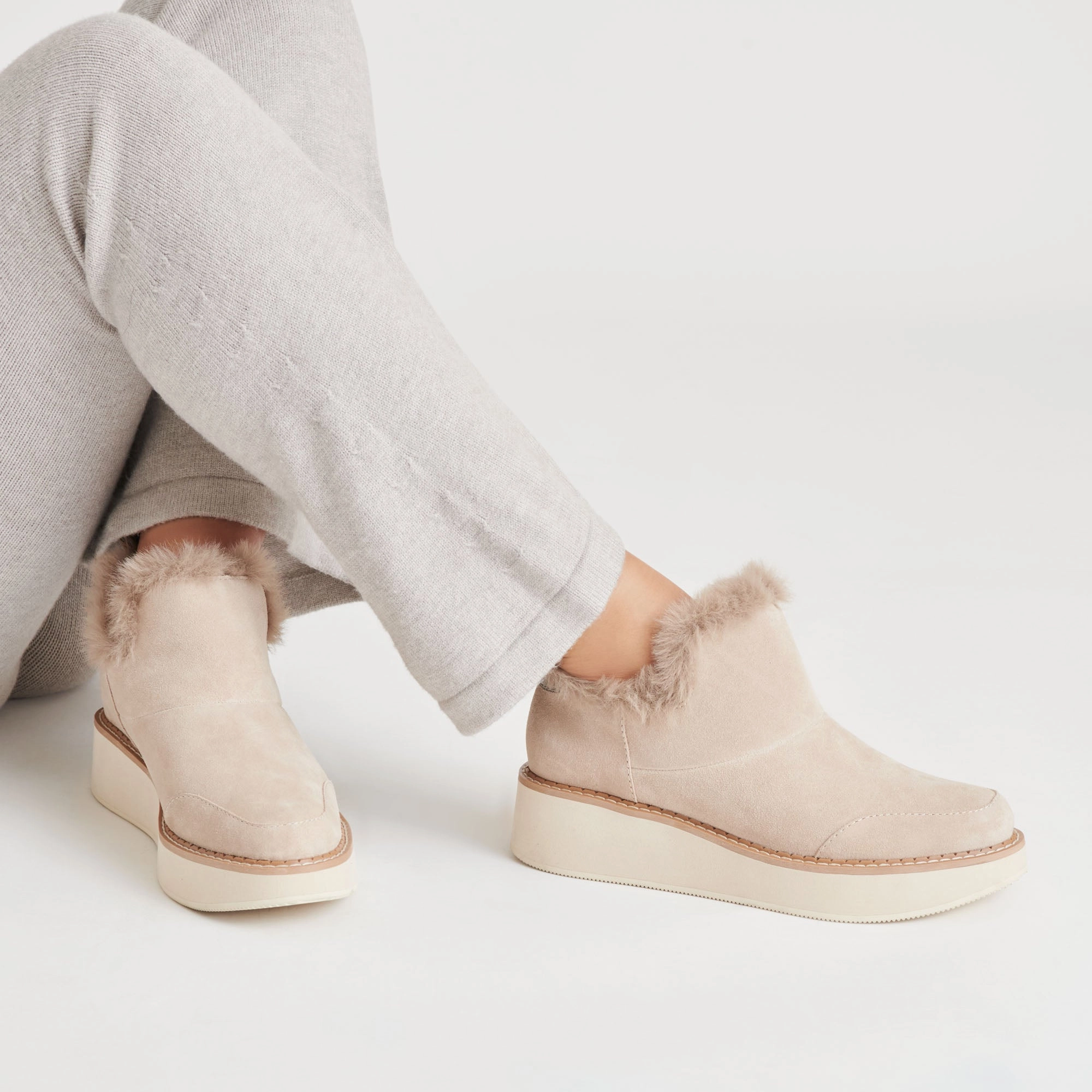 Terrain Tested ARDY PLUSH H2O BOOTIES TAUPE SUEDE